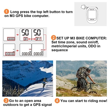 MEILAN M3 Mini GPS Bike Computer for Accurate Cycling Tracking