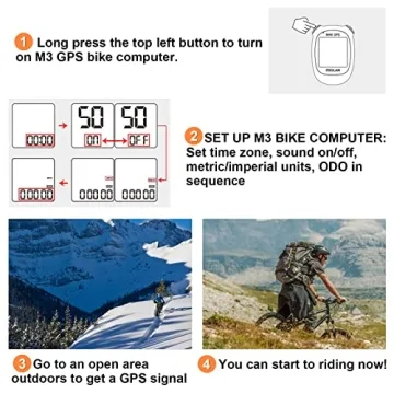 MEILAN M3 Mini GPS Bike Computer for Accurate Cycling Tracking