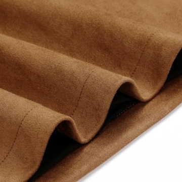 Shop IDEALSANXUN Brown Suede Skirt for Women Fall 2023