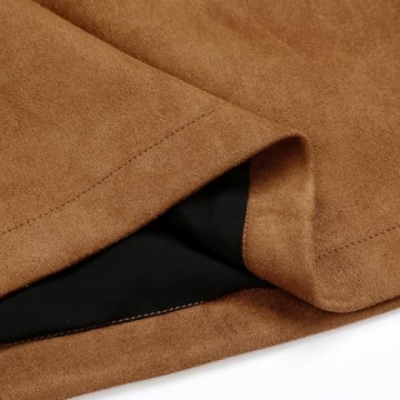 Shop IDEALSANXUN Brown Suede Skirt for Women Fall 2023