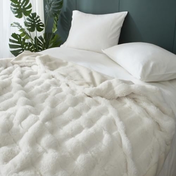 Soft Cozy HYPREST Faux Fur Throw Blanket for any Home