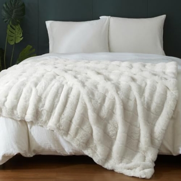 Soft Cozy HYPREST Faux Fur Throw Blanket for any Home