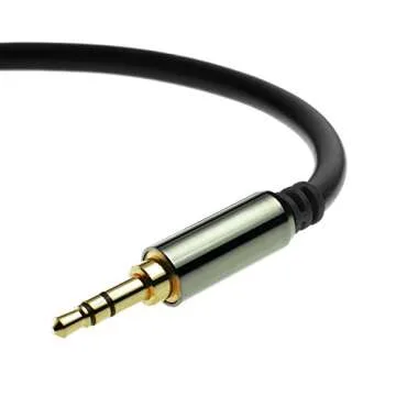 Mediabridge 3.5mm Male Aux Cable (4 Feet) for Headphones, Speakers, Car Stereos and More