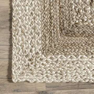 nuLOOM Charlene Oval 5x8 Jute Rug for Living Room