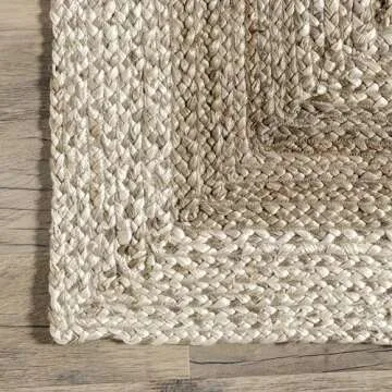 nuLOOM Charlene Oval 5x8 Jute Rug for Living Room
