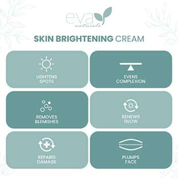 Eva Naturals Skin Enhancing Cream (4 oz) - Brightness & Tone Improvement Complex for Face - Encourag...
