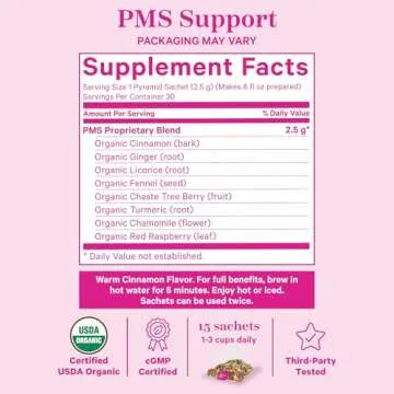 Pink Stork Organic PMS Tea for Hormonal Balance and Comfort