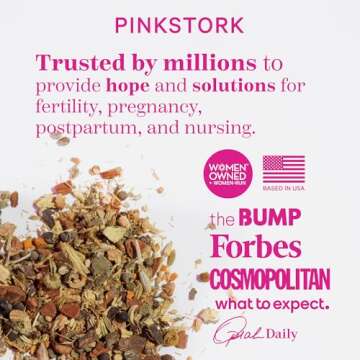 Pink Stork Organic PMS Tea for Hormonal Balance and Comfort