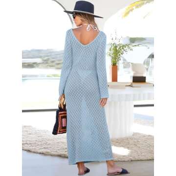 ANRABESS Womens Crochet Swim Cover Up for Summer Style
