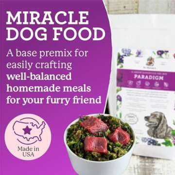 Dr. Harvey's Paradigm Green Superfood Dog Food, Human Grade Dehydrated Grain Free Base Mix for Dogs,...