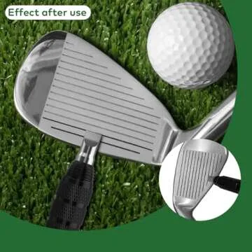 8oz Golf Club Brush Groove Cleaner 3 in 1 Groove Sharpener Portable Golf Club Brush with Water Club Re-Grooving Tool with 3 Types Tips for U&V-Grooves Golf Cleaning Kit Must Have Golf Accessories