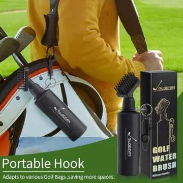 8oz Golf Club Brush Groove Cleaner 3 in 1 Groove Sharpener Portable Golf Club Brush with Water Club Re-Grooving Tool with 3 Types Tips for U&V-Grooves Golf Cleaning Kit Must Have Golf Accessories