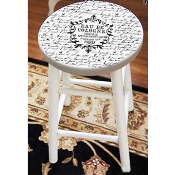 CrafTreat Reusable French Writing Stencils for Painting on Furniture, Wood, Canvas, Paper, Fabric, W...