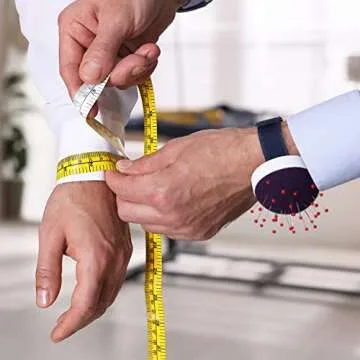 HARFINGTON Wrist Pin Cushions Band Sewing Needle Cushion Needle Holder Pincushions with Adjustable Elastic Strap Fit All Wrist Sizes for Sewing Quilting Needlework DIY Crafts, Sky Blue