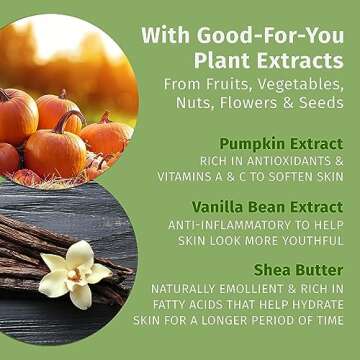 Limited Edition Pumpkin Spice & Vanilla Chai Herbal Moisturizing Body Lotion (17 oz) – Fall Scented for Women or Men with Dry or Sensitive Skin - Hydrating Moisturizer for Daily Radiance