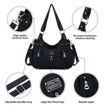 Angelkiss Faux Leather Handbag - Stylish and Versatile