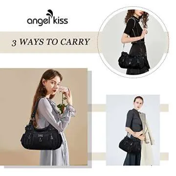 Angelkiss Faux Leather Handbag - Stylish and Versatile