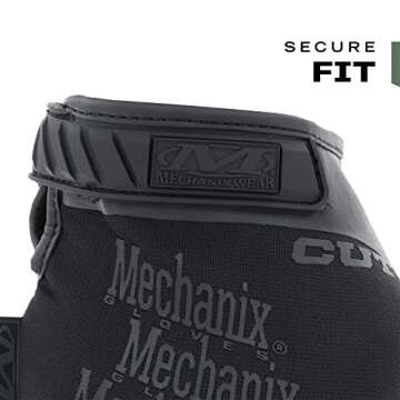 Mechanix Wear: Tactical Specialty Pursuit D5 Cut Resistant Covert Work Gloves (X-Large, All Black)