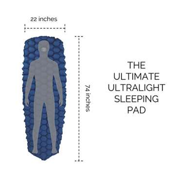 Hybern8 Ultralight Inflatable Sleeping Pad - Easy Comfort