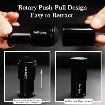 Retractable Kabuki Makeup Brush,Daubigny Powder Brushes Foundation Travel Foundation Brush for Blush Bronzer & Powder…