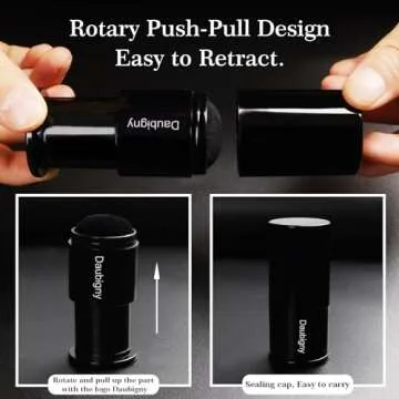 Retractable Kabuki Makeup Brush,Daubigny Powder Brushes Foundation Travel Foundation Brush for Blush Bronzer & Powder…