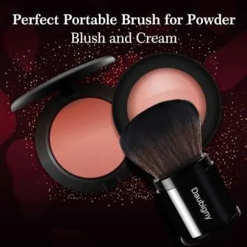 Retractable Kabuki Makeup Brush,Daubigny Powder Brushes Foundation Travel Foundation Brush for Blush Bronzer & Powder…