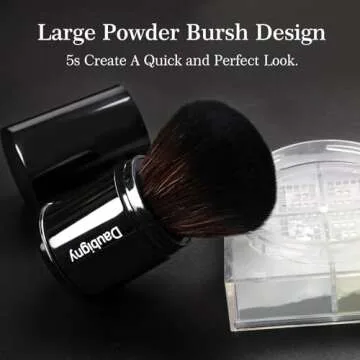 Retractable Kabuki Makeup Brush,Daubigny Powder Brushes Foundation Travel Foundation Brush for Blush Bronzer & Powder…