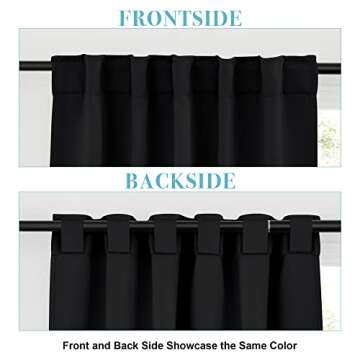 RYB HOME Blackout Curtains - Energy Saving Window Drapes