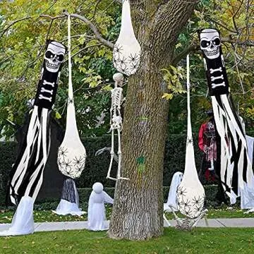 3 Pack Halloween Hanging Spider Egg Sacs - FUNPENY Decor