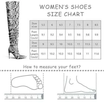 perixir Snakeskin Boots knee high boots women Sexy Stunning and Stylish Exquisite Pointed Toe Fine High Heels Pleated