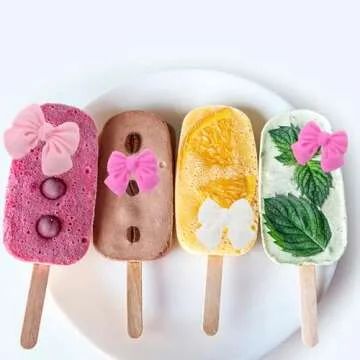 Bow Chocolate Mold, 2 Pack Bow Silicone Mold Chocolate Molds Silicone Cake Pop Molds Fondant Molds Rice Krispies Treats Mold for Wedding Birthday Party Dessert Cake Supplies Baking DIY