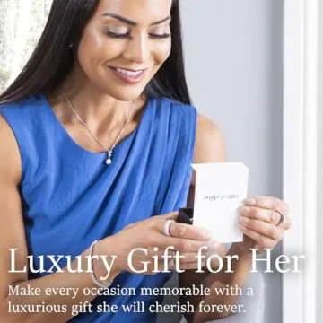 Cate & Chloe Giselle 18K White Gold Hoop Earrings for Women with Simulated Diamond Crystals | Stylish, Hypoallergenic, Lightweight Design | Gift for Her