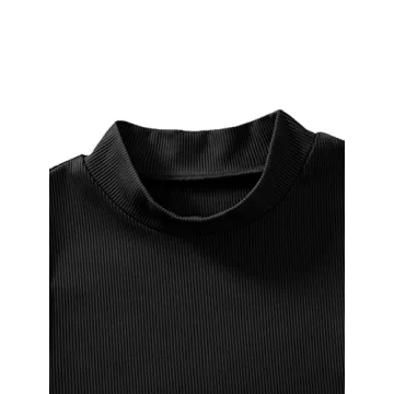 Stylish Verdusa Black Sleeveless Crop Top for Women