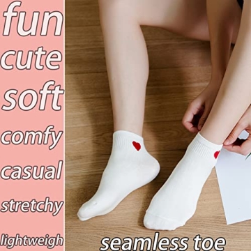 Chunfo Cute Heart Bear Patterns Bobby Socks - Adorable & Comfy Accessories