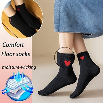 Chunfo Cute Heart Bear Patterns Bobby Socks - Adorable & Comfy Accessories