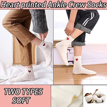 Chunfo Cute Heart Bear Patterns Bobby Socks - Adorable & Comfy Accessories