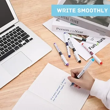 EEOYU 12 Pack Disposable Fountain Pens - Smooth Writing & Colors