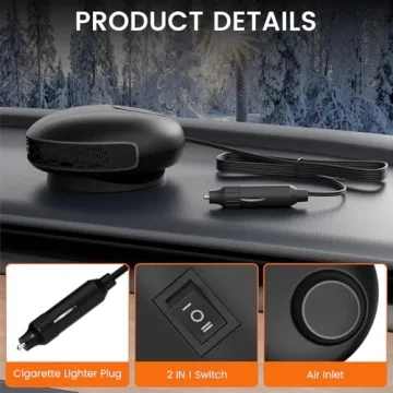 Blytra Portable Car Heater for Quick Windshield Defrosting