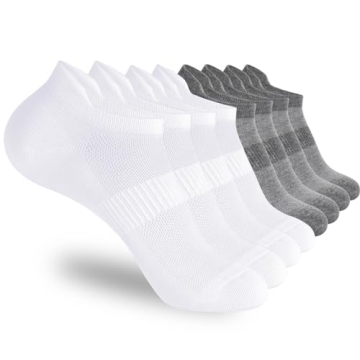 Corlap 8 Pairs Ankle Athletic Running Socks Thin Low Cut Sports Tab Socks for Men and Women