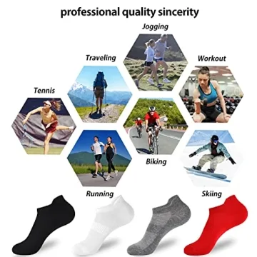Corlap Ankle Athletic Socks - Comfortable & Durable