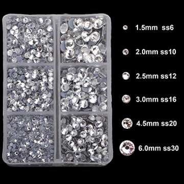 4000 Hotfix Rhinestones for Crafts & Apparel Decoration