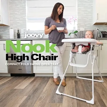 Joovy Nook High Chair Easy Clean Design Safe for Kids