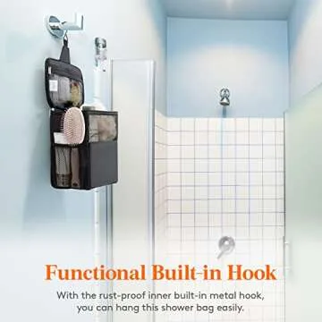 Lifewit Quick Dry Shower Caddy for College and Travel