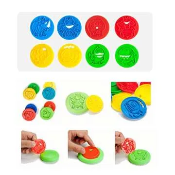 Pandapia 48-Piece Play Dough Tools for Kids Playdough Set Accessories Molds Scissor Cookie Cutter Party Favor Pack Playset for Toddler Preschool Art Toys