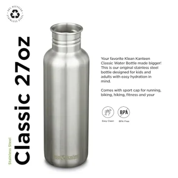 Klean Kanteen Classic 27oz Water Bottle - Durable & Stylish