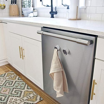 KAIYING Kitchen Towel Hooks Self Adhesive Holder for Cabinets