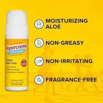 Aspercreme Max Strength Lidocaine Roll-On Pain Relief