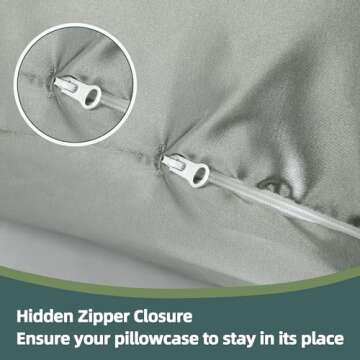 BALAPET Silky Satin Pregnancy Pillow Cover (ONLY Pillowcase), C Shaped Large Luxurious Smooth Maternity Pillow Cover with Hidden Zip, Soft & Breathable Pillow Protector for Side Sleeper, Dark Grey