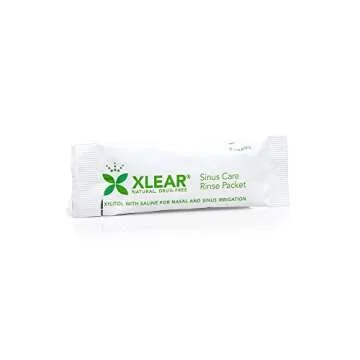 Xlear Nasal Rinse Refill Packets, Natural Saline Neti Pot Sinus Rinse with Xylitol, Fast Sinus Pressure and Congestion Relief, 50 Packets (Pack of 1)