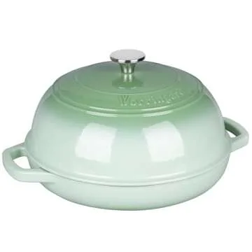 VORRINGARD Cast Iron Dutch Oven - 6 Quart Bread Oven